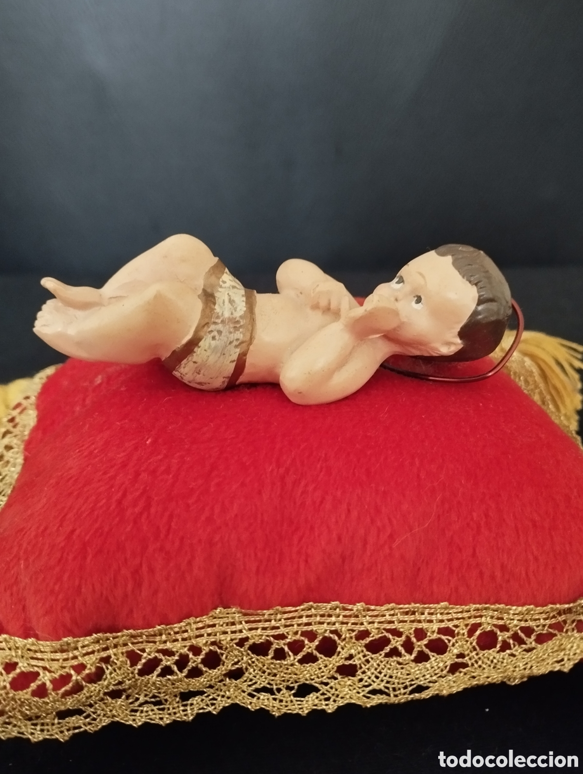Antig&uuml;edades: ANTIGUO NI&Ntilde;O JESUS EN COJIN - Foto 5