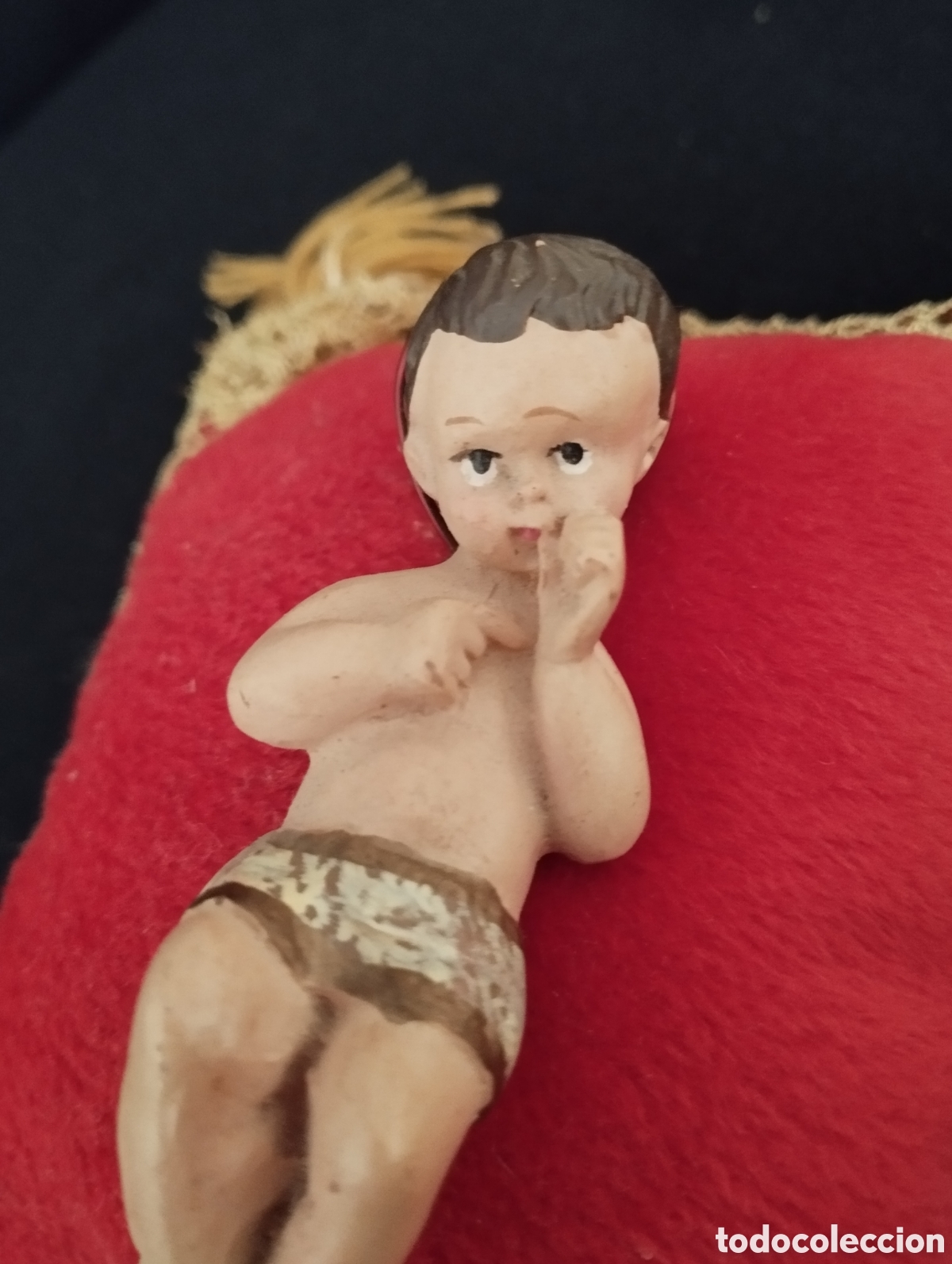 Antig&uuml;edades: ANTIGUO NI&Ntilde;O JESUS EN COJIN - Foto 8