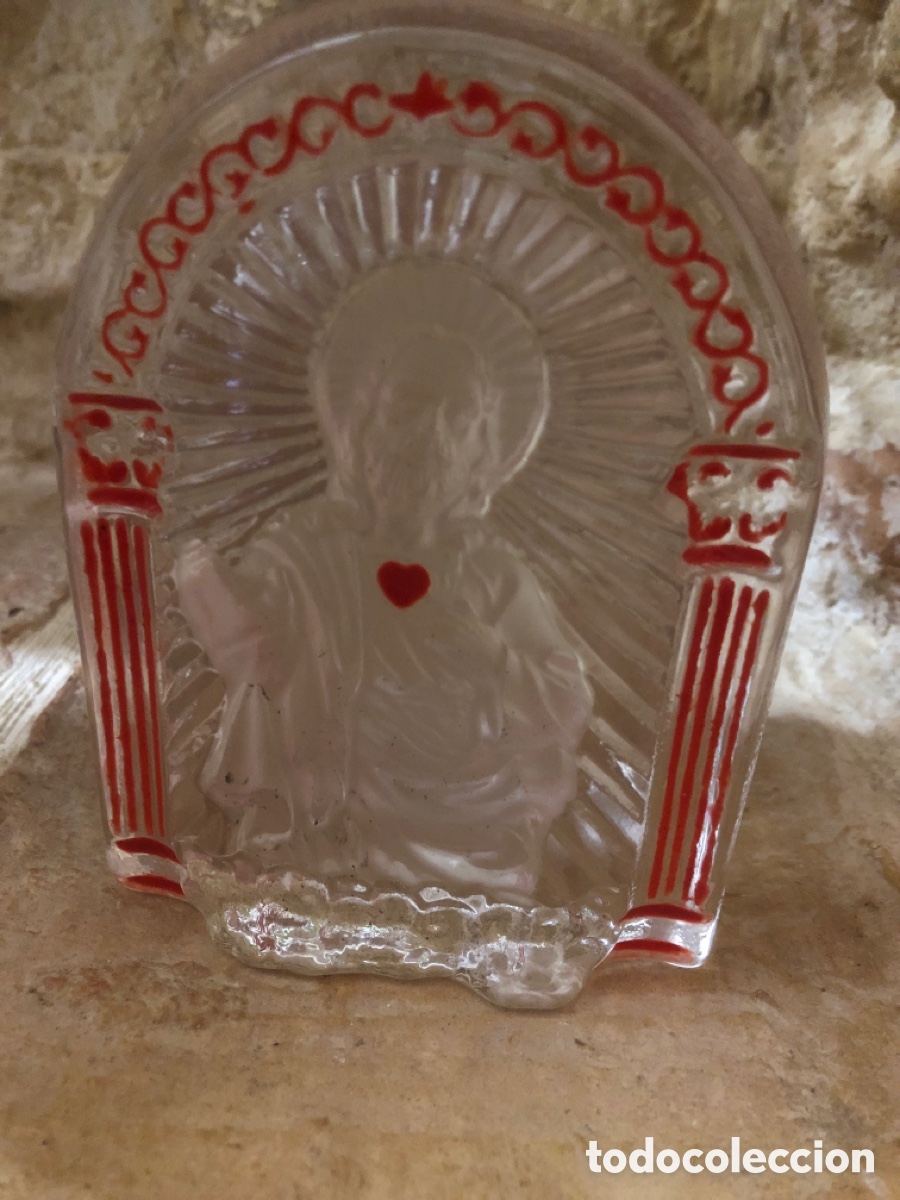 Antig&uuml;edades: Imagen jesus en cristal - Foto 4