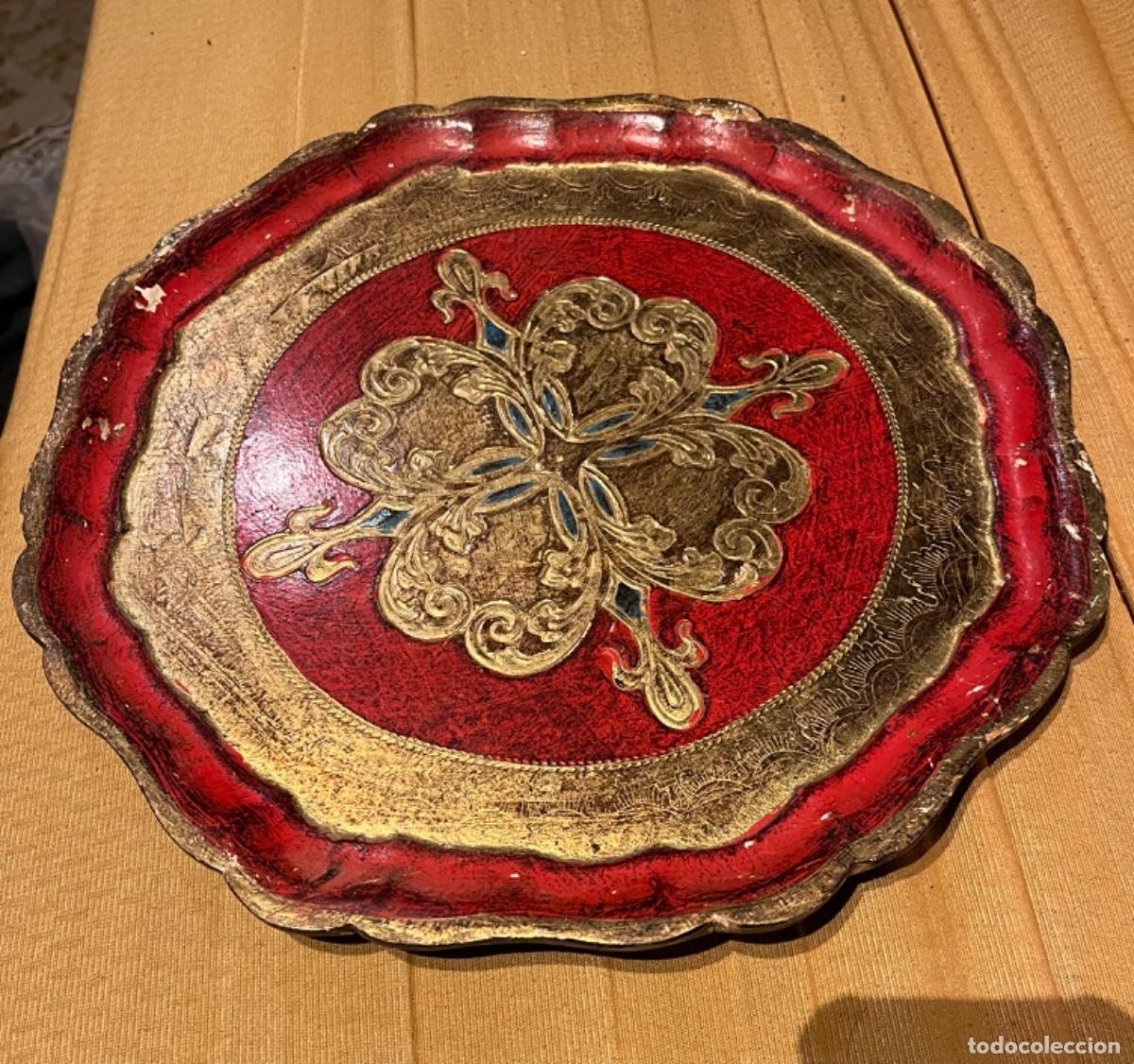 Antig&uuml;edades: Bandeja veneciana 36 cmts - Foto 1