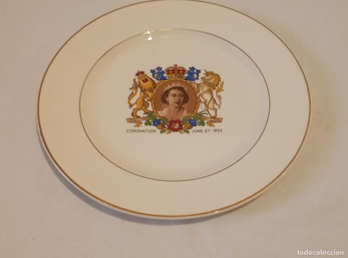 Antig&uuml;edades: Plato coronaci&oacute;n Isabel II - Foto 1