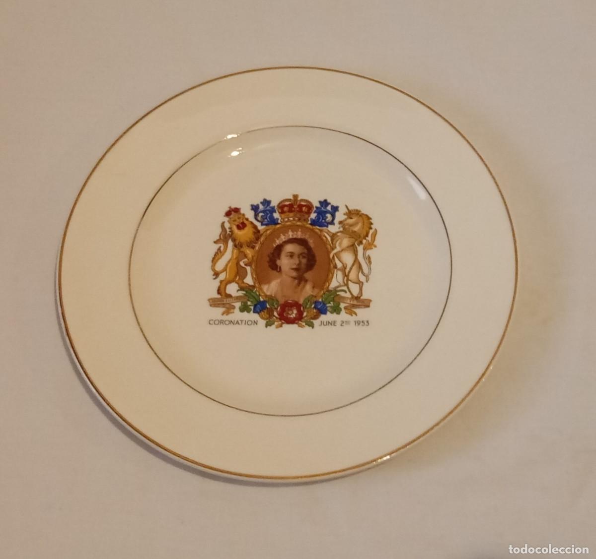 Antig&uuml;edades: Plato coronaci&oacute;n Isabel II - Foto 2