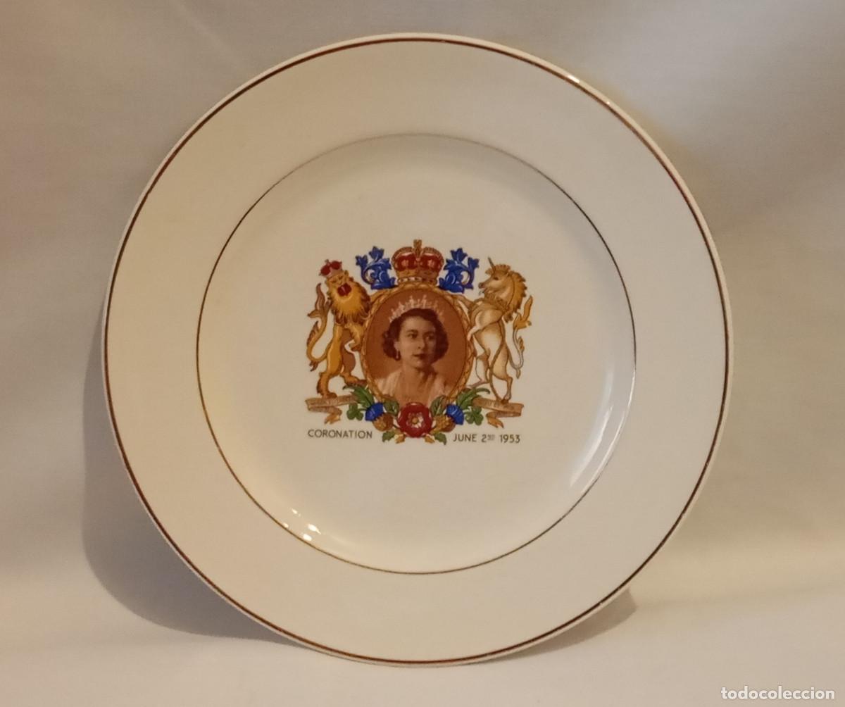 Antig&uuml;edades: Plato coronaci&oacute;n Isabel II - Foto 3