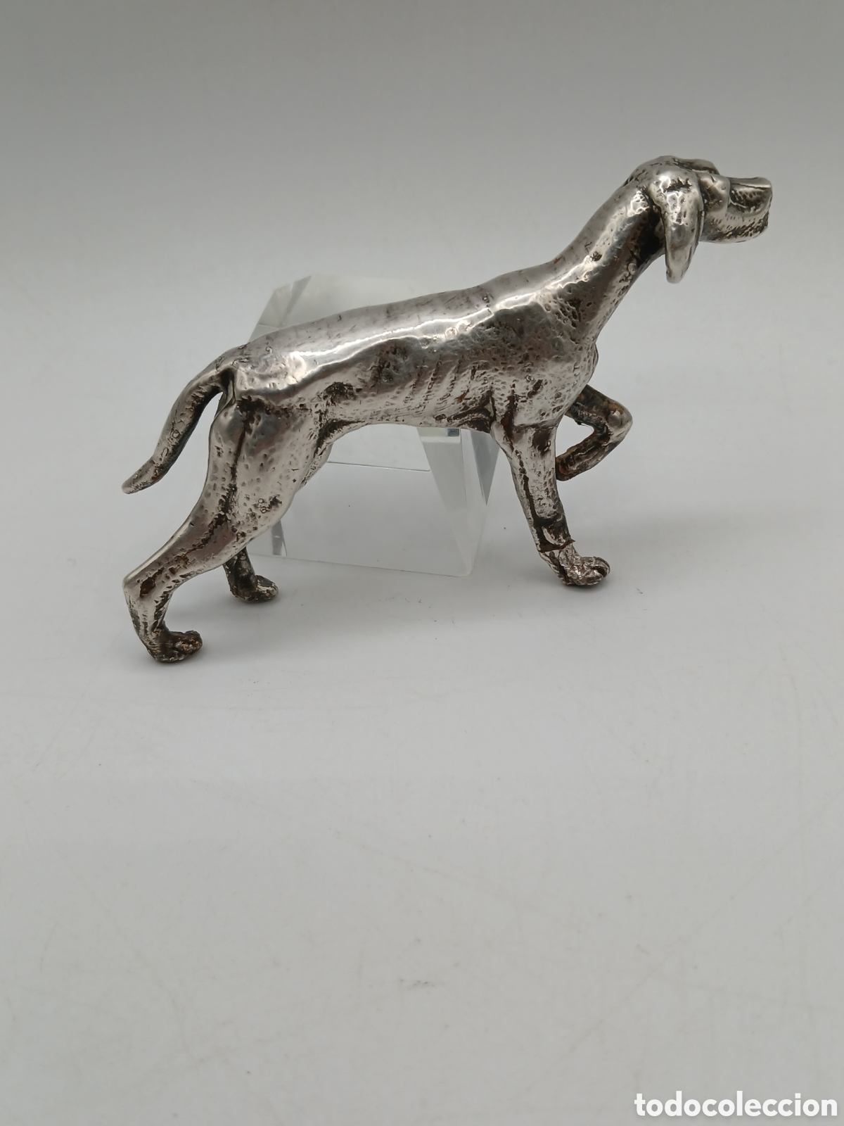 Antig&uuml;edades: Figura plata de ley. Galgo - Foto 3