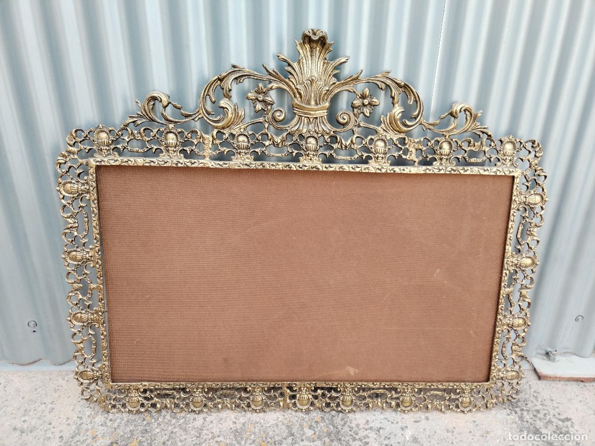 Antig&uuml;edades: espejo vintage de bronce - Foto 3