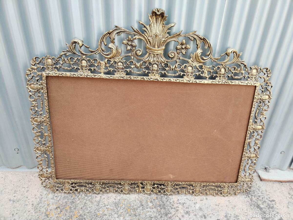 Antig&uuml;edades: espejo vintage de bronce - Foto 1