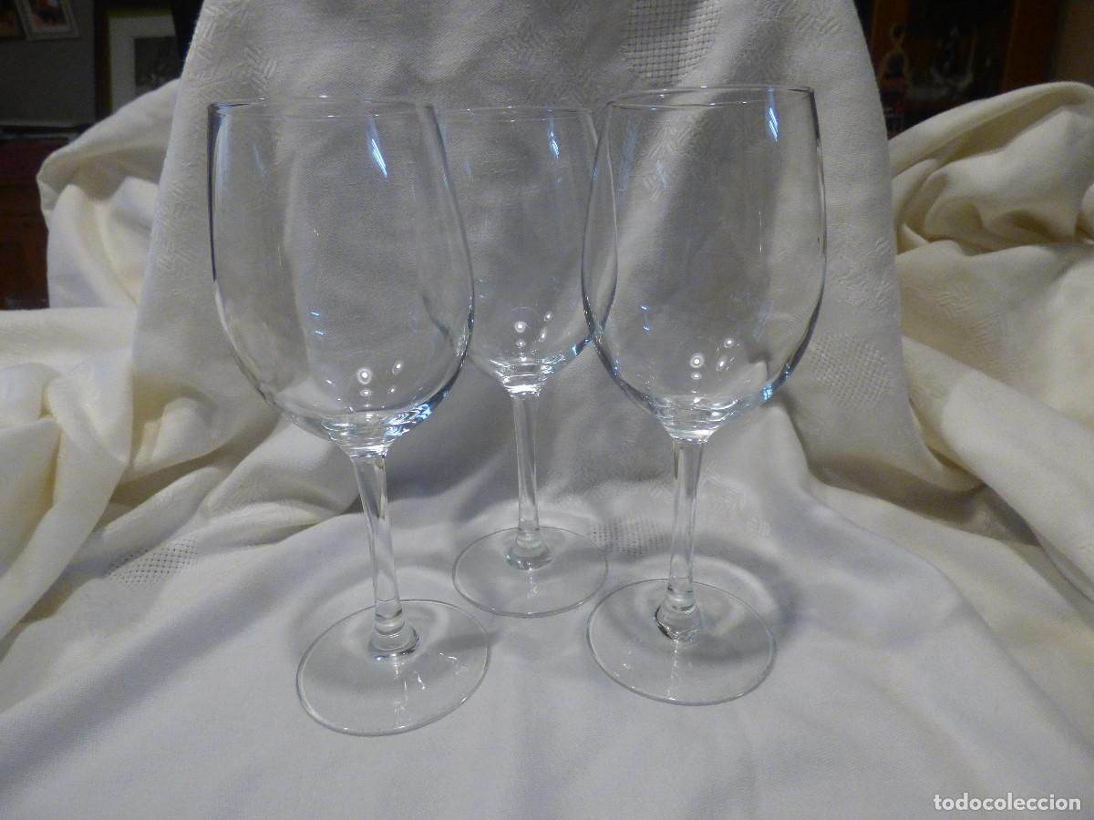 Antig&uuml;edades: Copas de cristal,para vino. - Foto 1