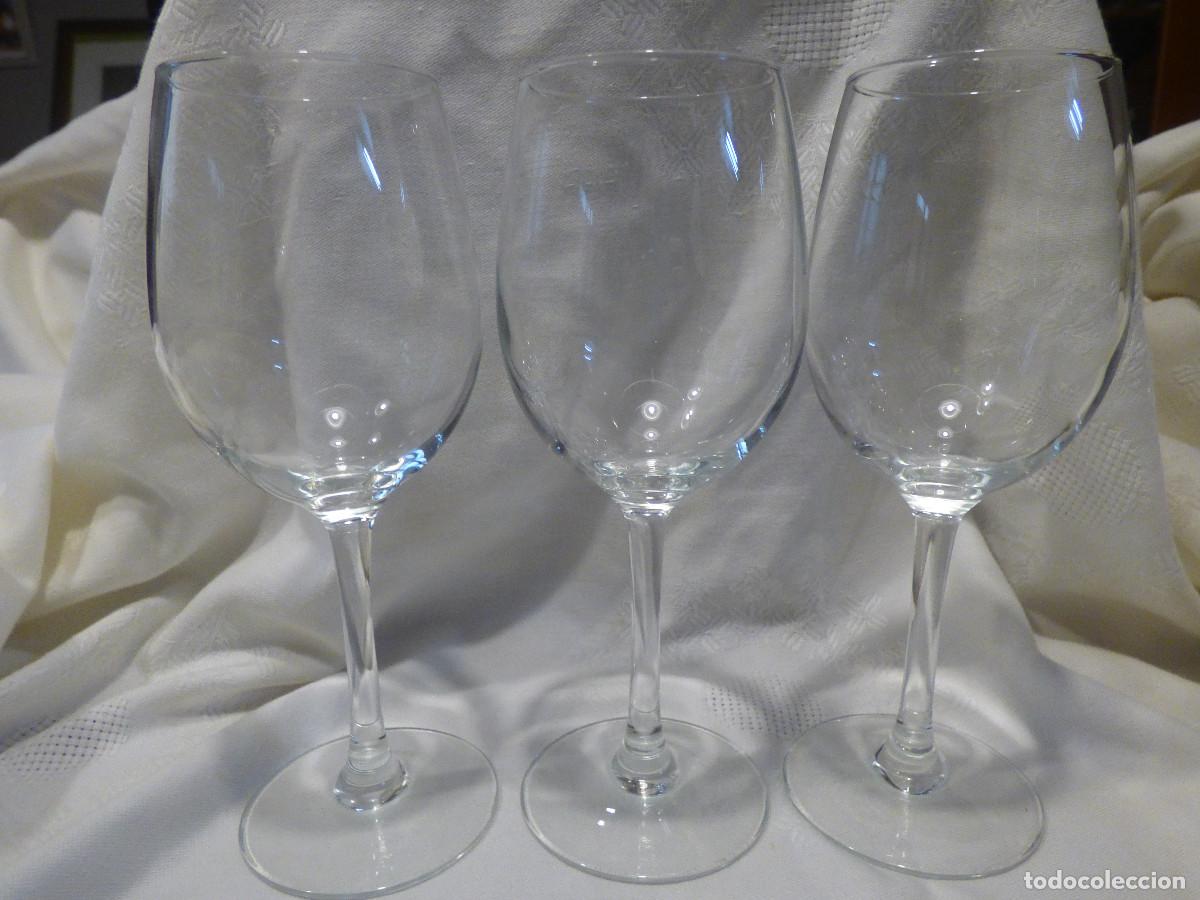 Antig&uuml;edades: Copas de cristal,para vino. - Foto 2