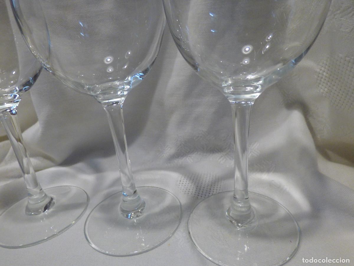 Antig&uuml;edades: Copas de cristal,para vino. - Foto 3