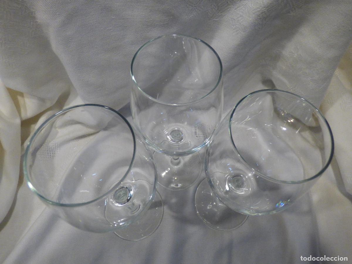 Antig&uuml;edades: Copas de cristal,para vino. - Foto 4