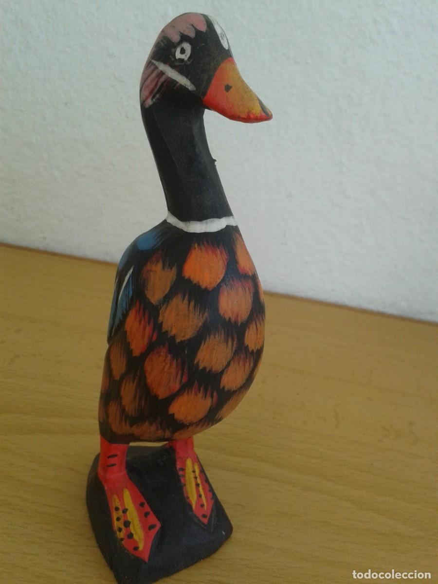 Antig&uuml;edades: PATO DE MADERA ARTESANAL - Foto 2