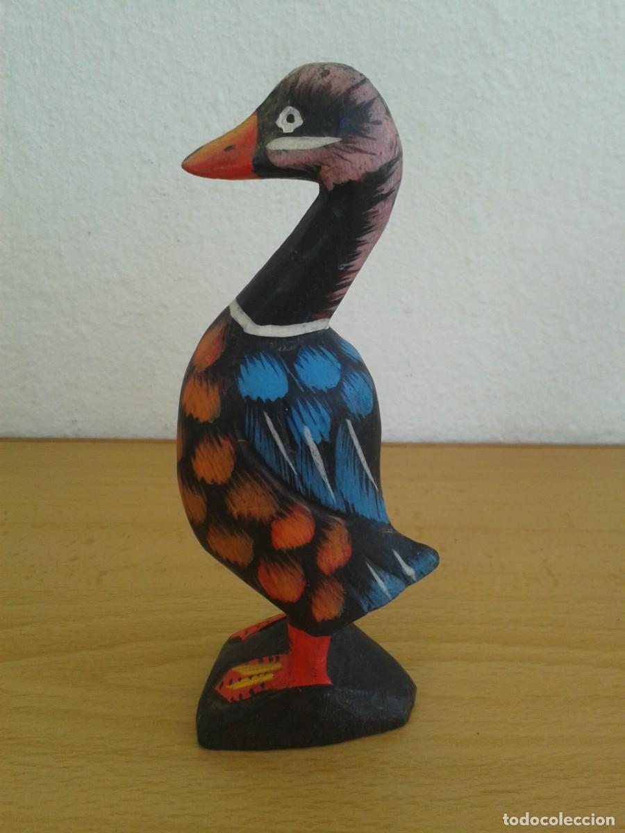 Antig&uuml;edades: PATO DE MADERA ARTESANAL - Foto 4