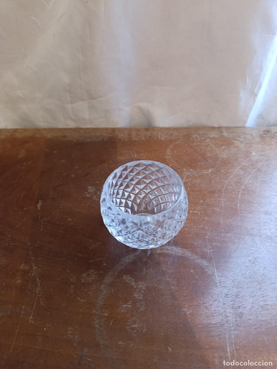Antig&uuml;edades: Vaso de cristal para velas - Foto 2