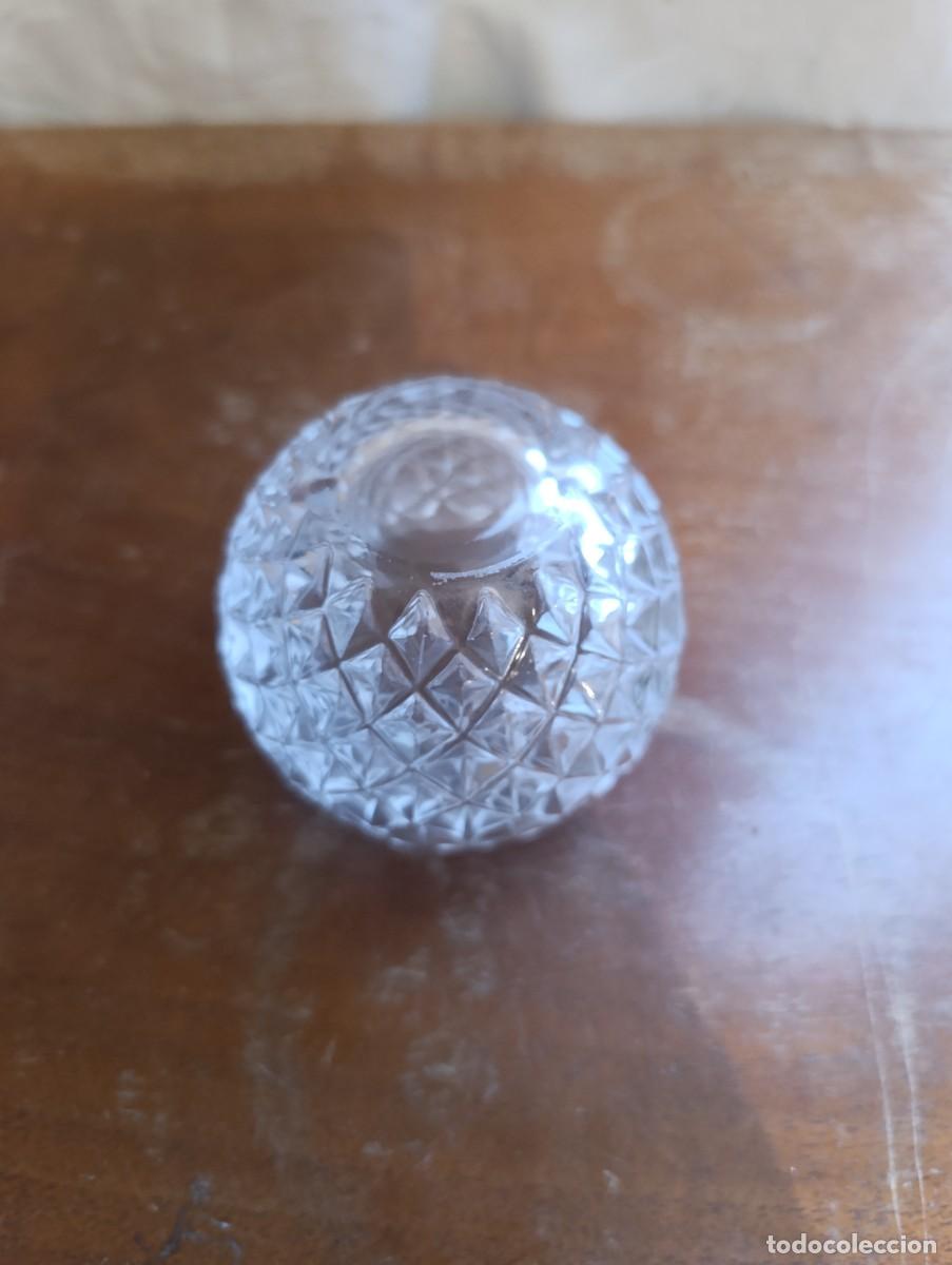 Antig&uuml;edades: Vaso de cristal para velas - Foto 3