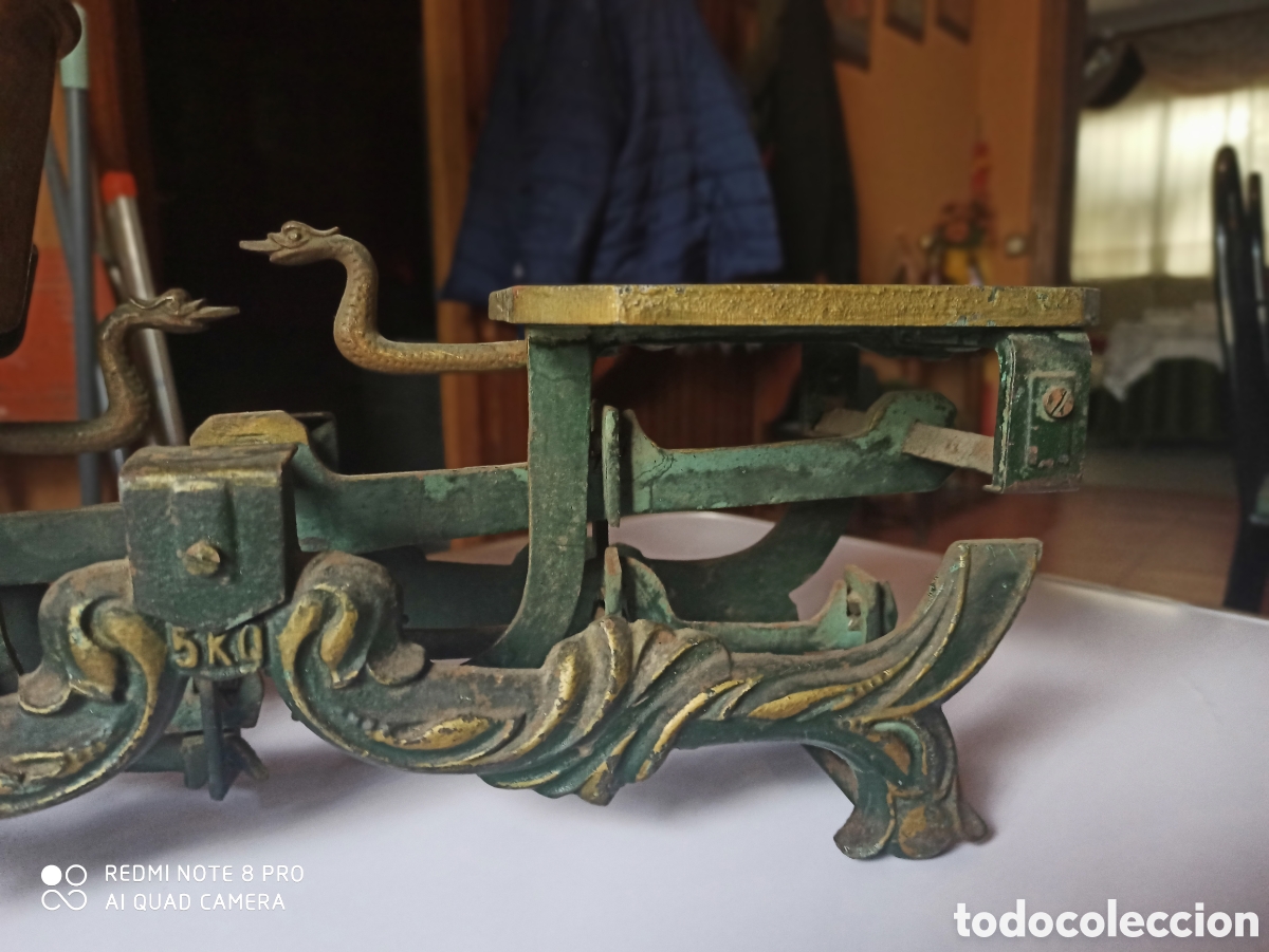 Antig&uuml;edades: Balanza antigua XIX. Bronce - Foto 3