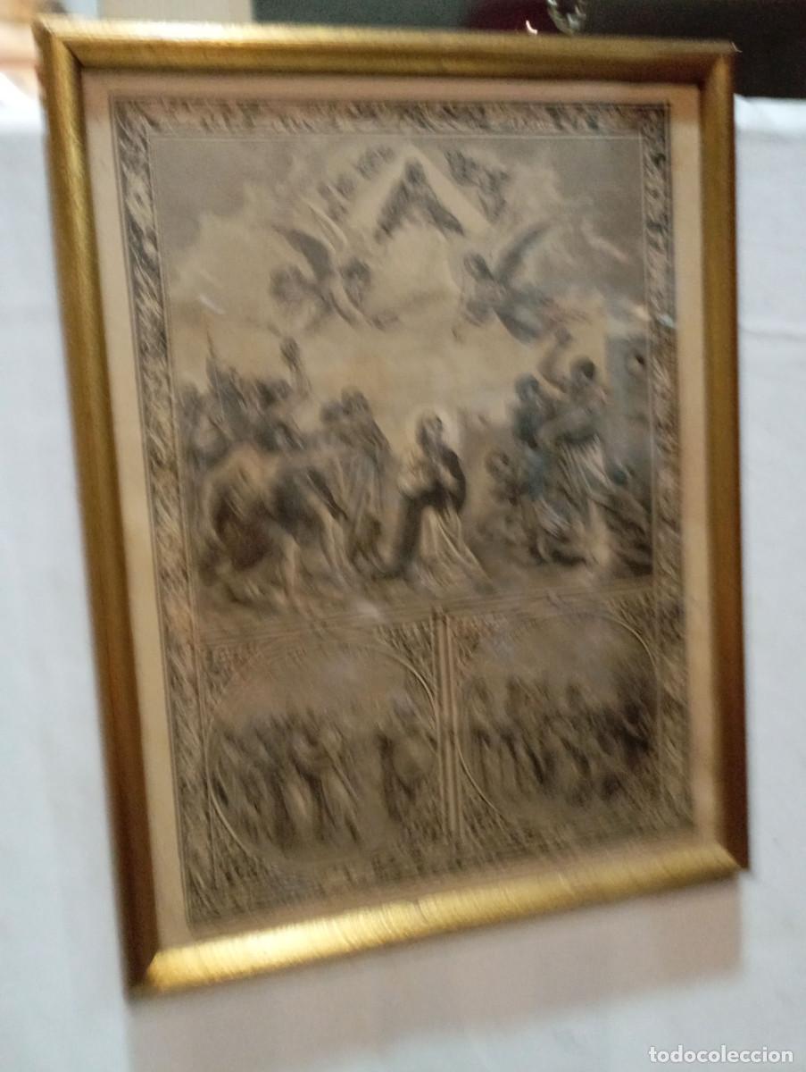 Antig&uuml;edades: cuadro lamina religiosa y marco - Foto 1