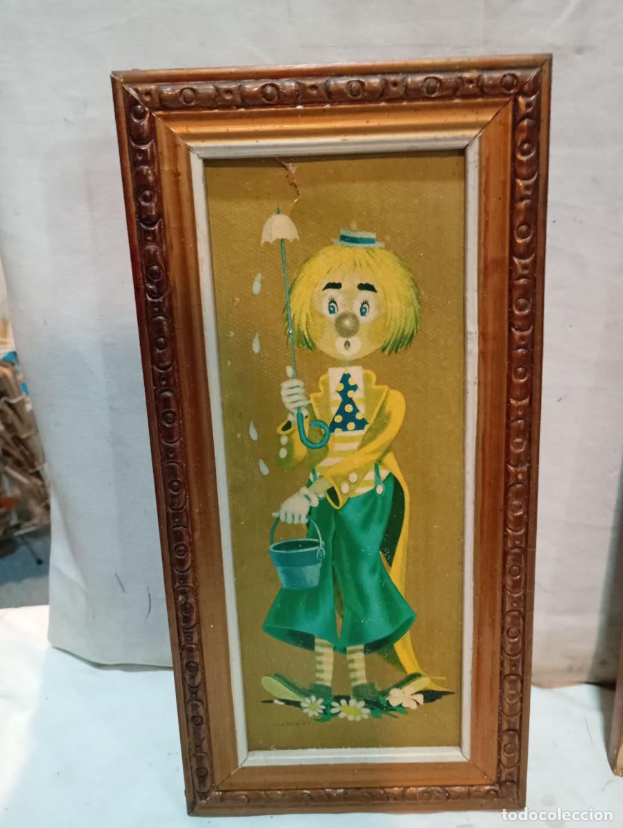 Antig&uuml;edades: lamina vitange marco dorado - Foto 1