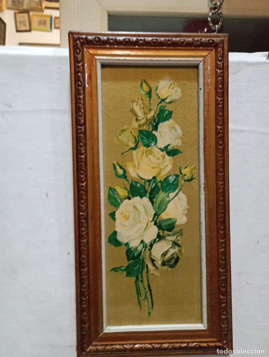 Antig&uuml;edades: lamina vitange marco dorado - Foto 2