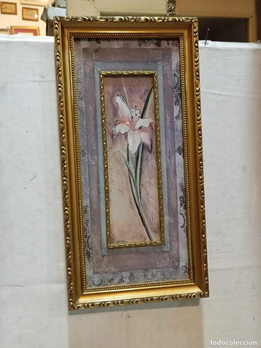 Antig&uuml;edades: lamina vitange marco dorado - Foto 1