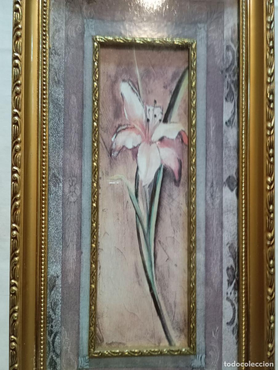 Antig&uuml;edades: lamina vitange marco dorado - Foto 2