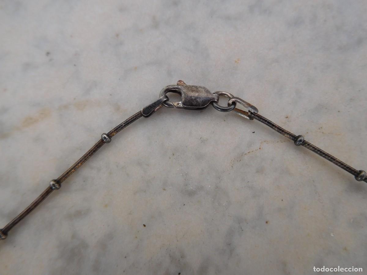 Antig&uuml;edades: Cadena antigua de plata - Foto 2