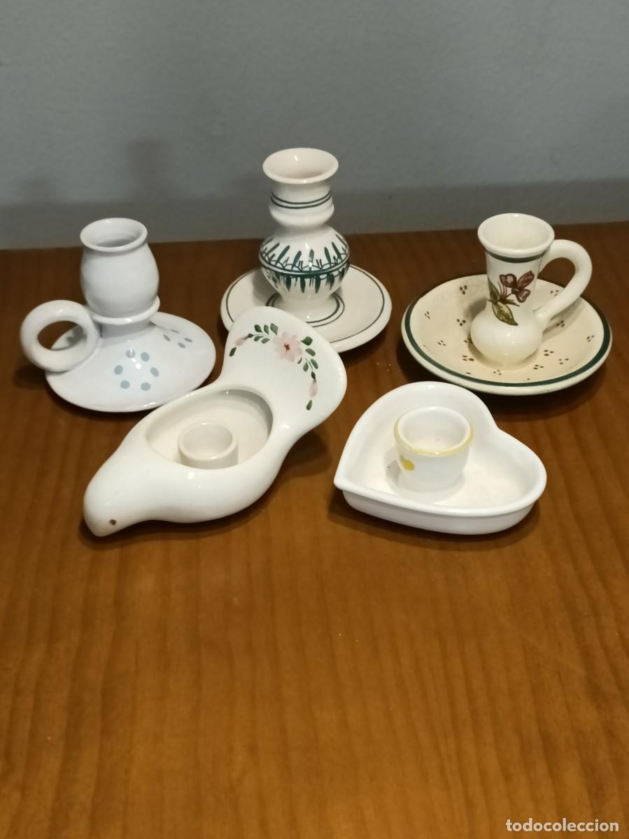 Antig&uuml;edades: Lote de palmatorias diferentes - Foto 1