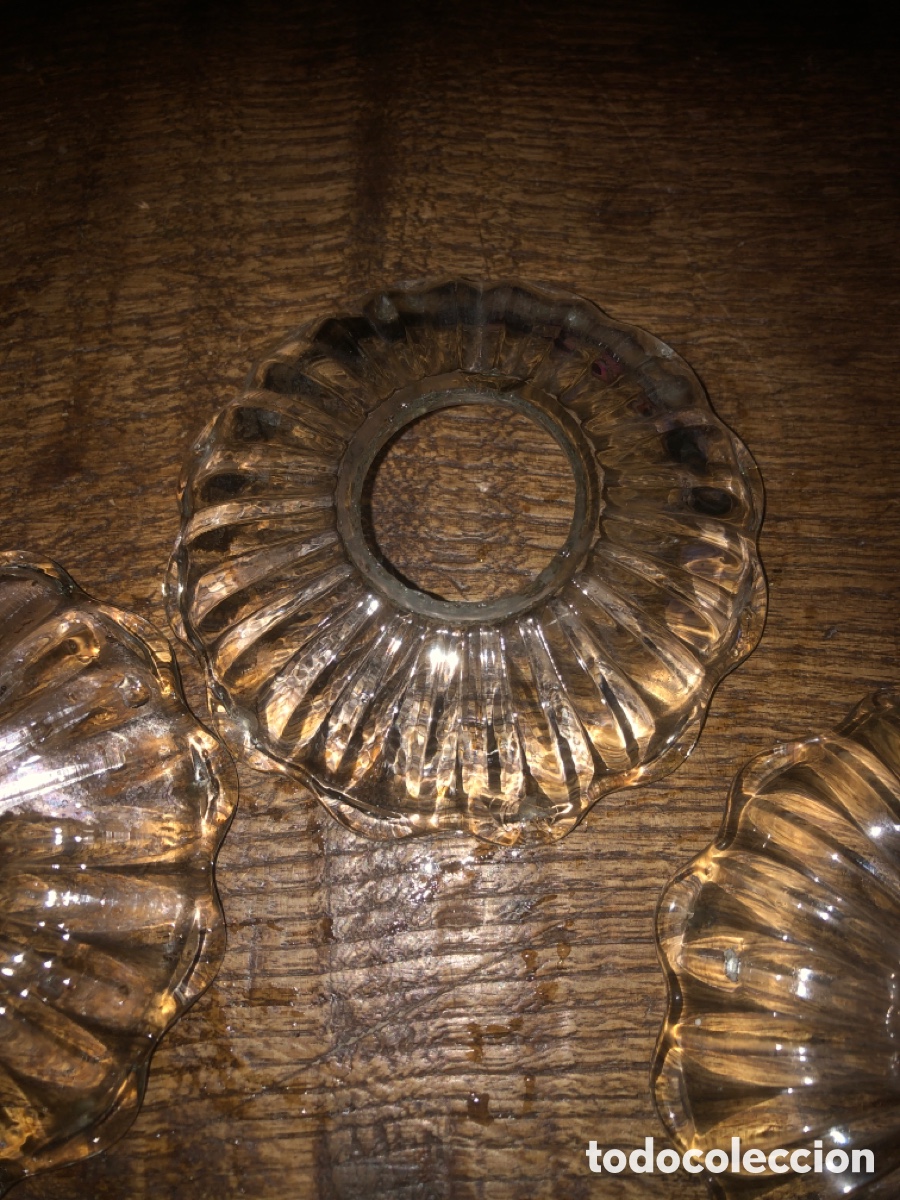 Antig&uuml;edades: Rosetones cristal antiguos - Foto 2