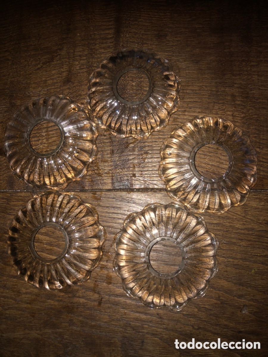 Antig&uuml;edades: Rosetones cristal antiguos - Foto 1