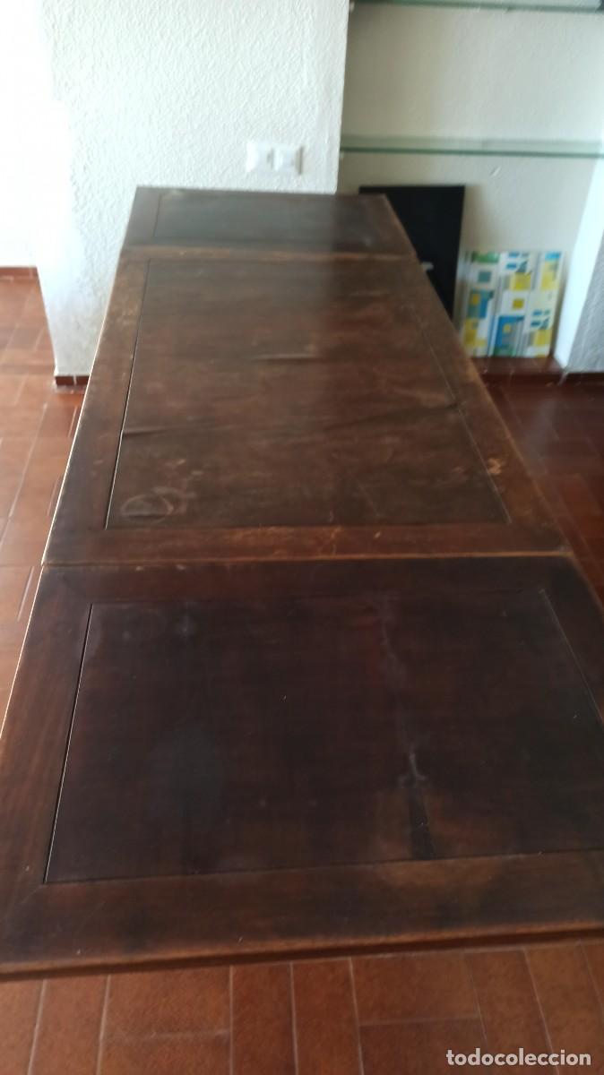 Antig&uuml;edades: Mesa Extensible Patas talladas - Foto 4