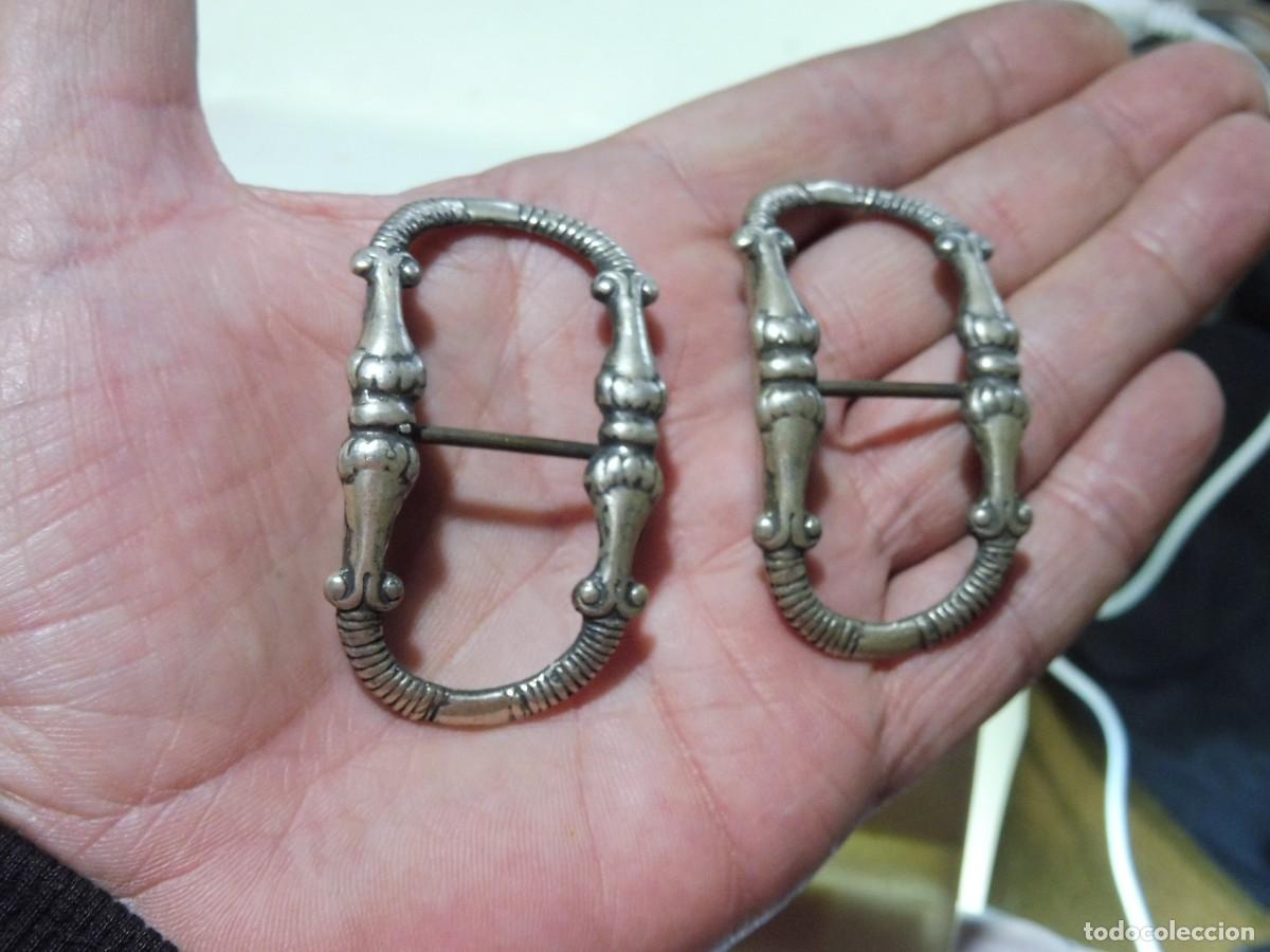Antig&uuml;edades: Hebillas de zapato en plata de ley - Foto 5