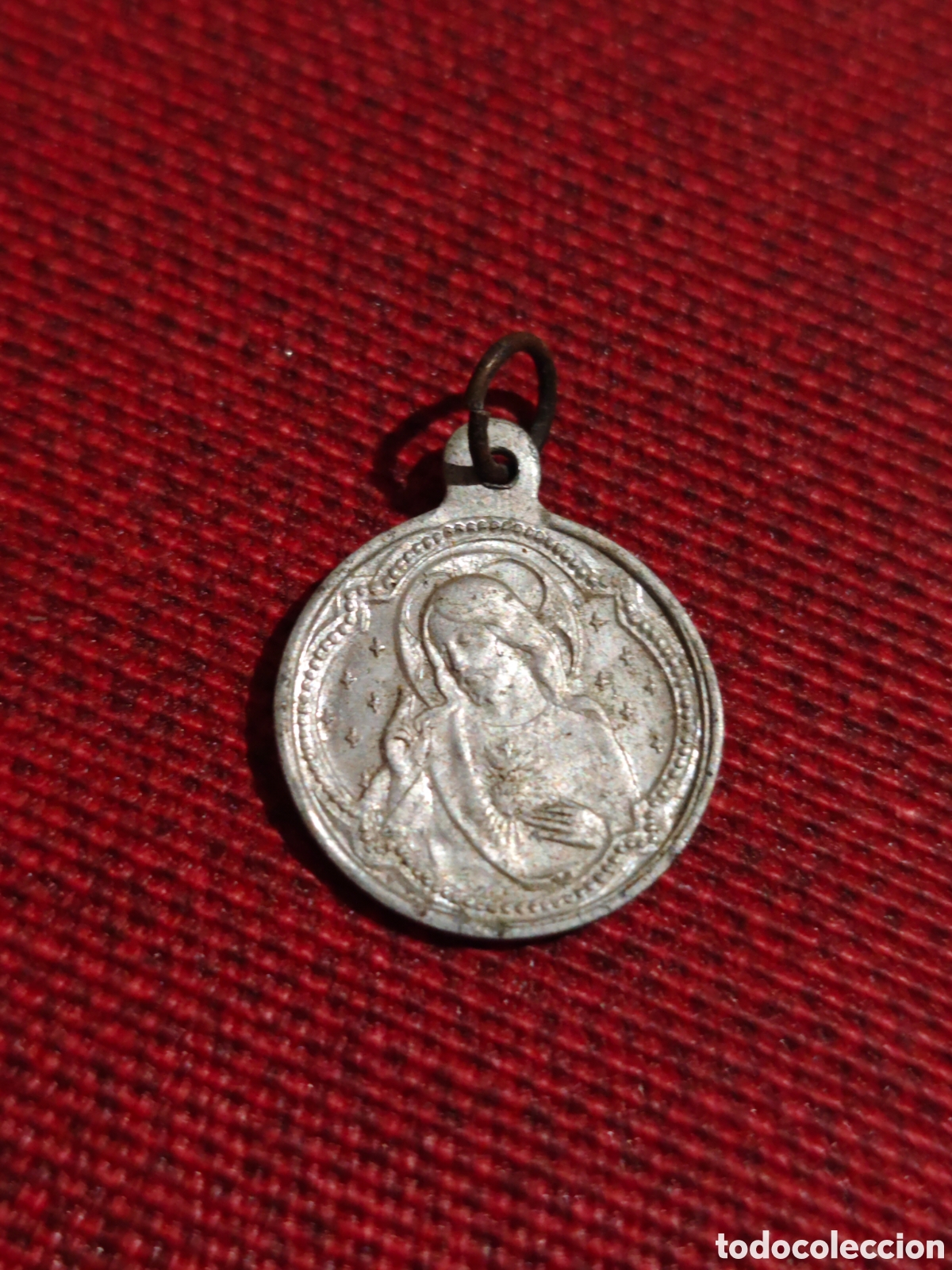 Antig&uuml;edades: Medalla Escapulario virgen del Carmen - Foto 2