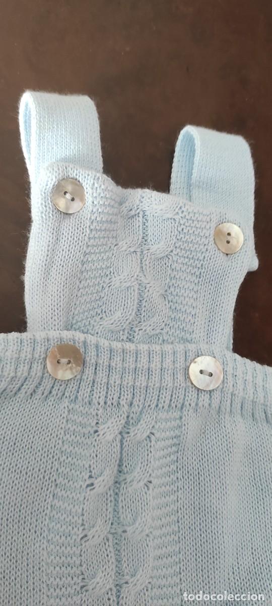 Antig&uuml;edades: BONITOS PELELES PARA MU&Ntilde;ECO, CELESTE DE HILO. - Foto 2