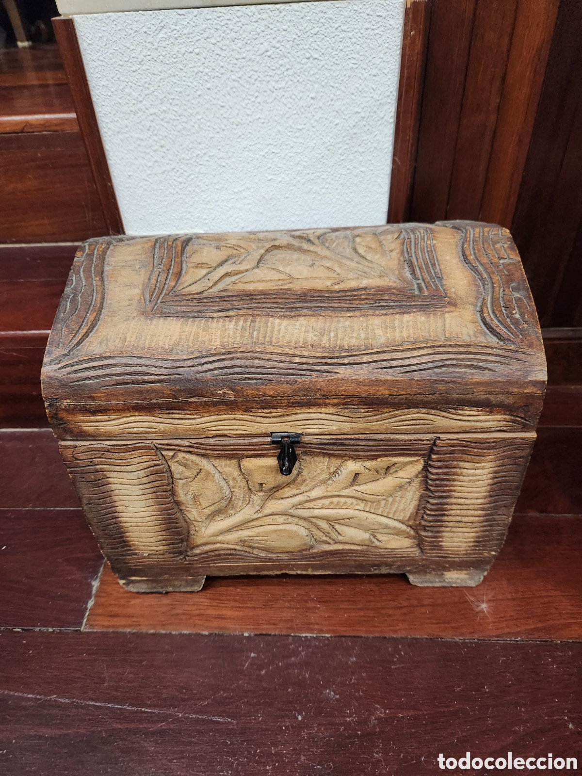 Antig&uuml;edades: Ba&uacute;l peque&ntilde;o hecho a mano - Foto 1
