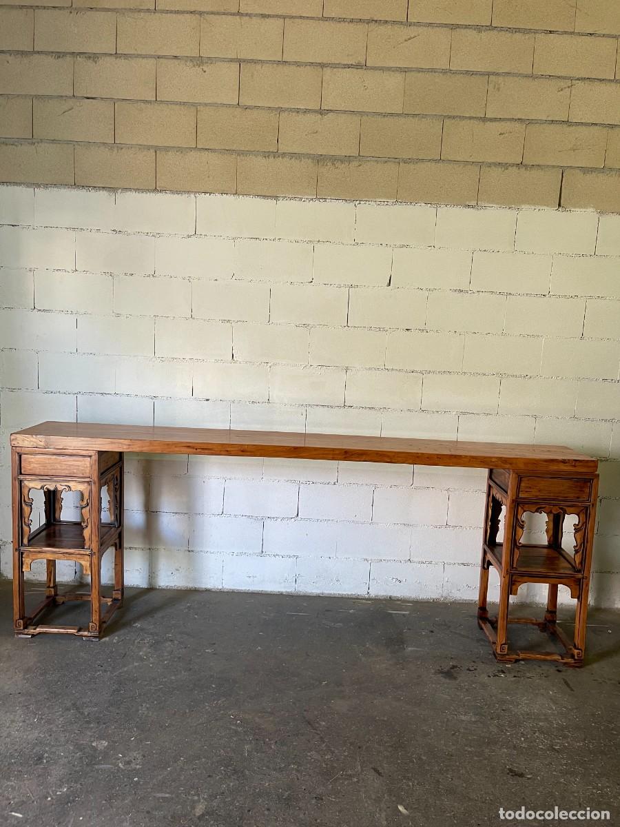Antig&uuml;edades: consola antigua chino restaurado - Foto 1