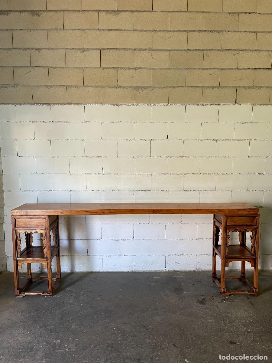 Antig&uuml;edades: consola antigua chino restaurado - Foto 2