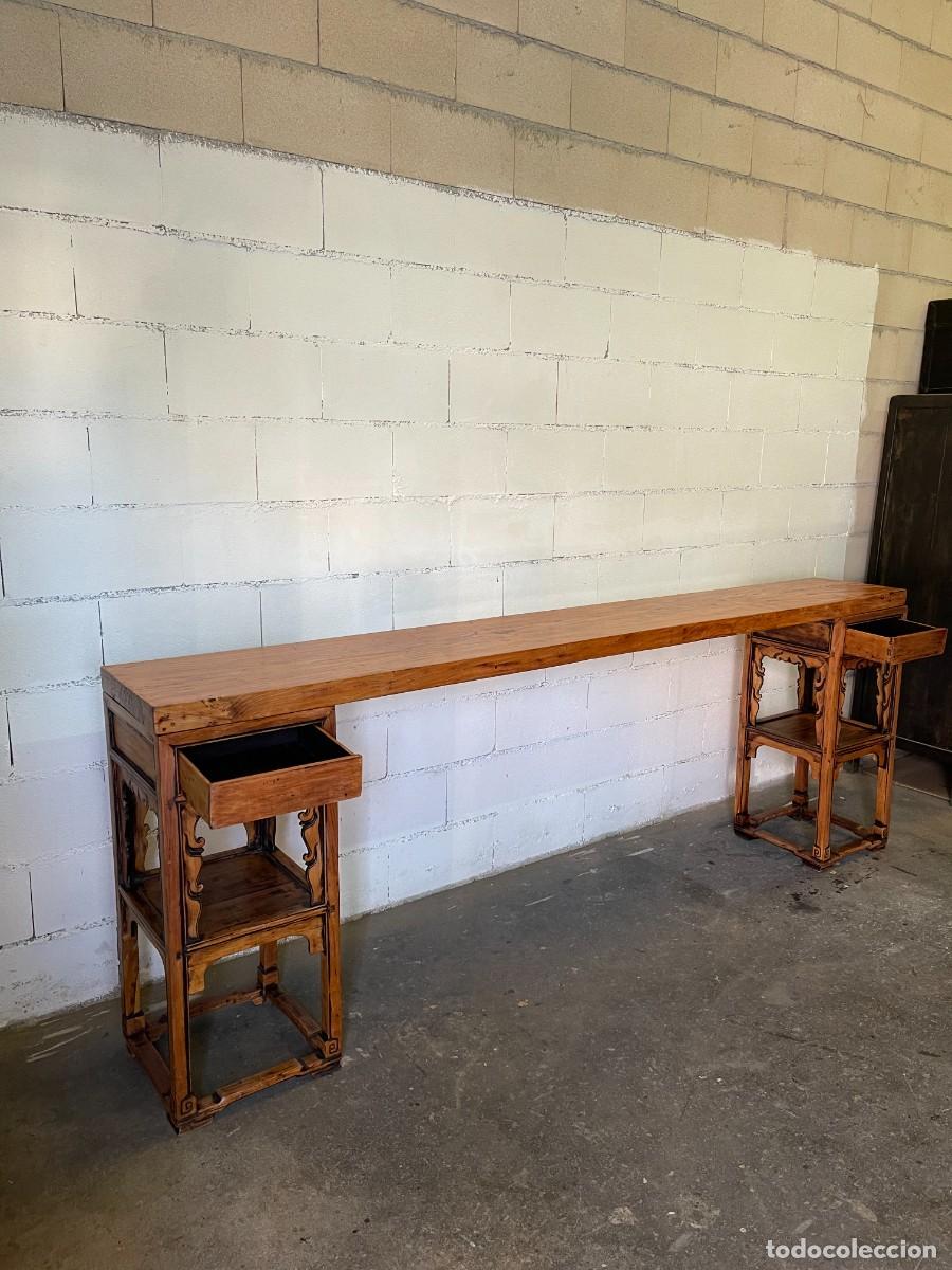 Antig&uuml;edades: consola antigua chino restaurado - Foto 4