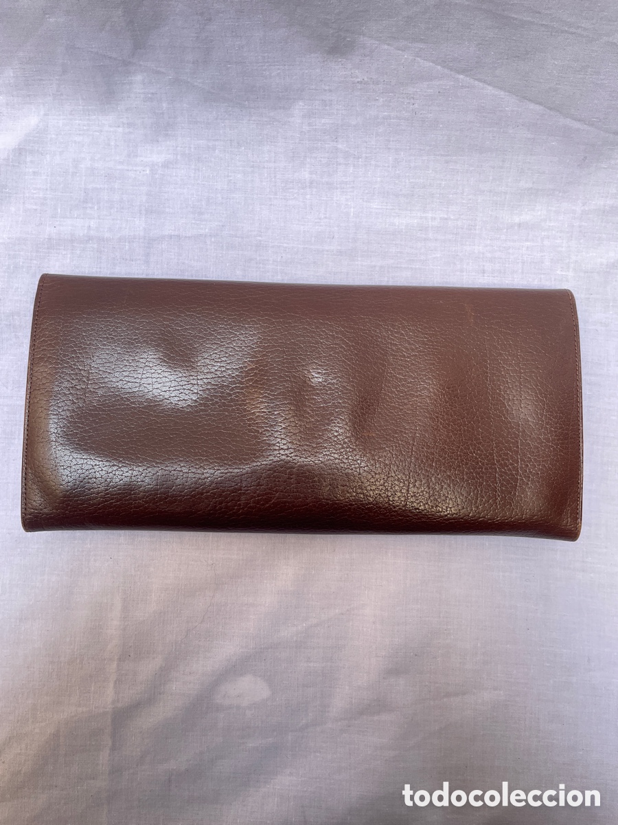 Antig&uuml;edades: Cartera joyero de piel. 25 cm - Foto 8