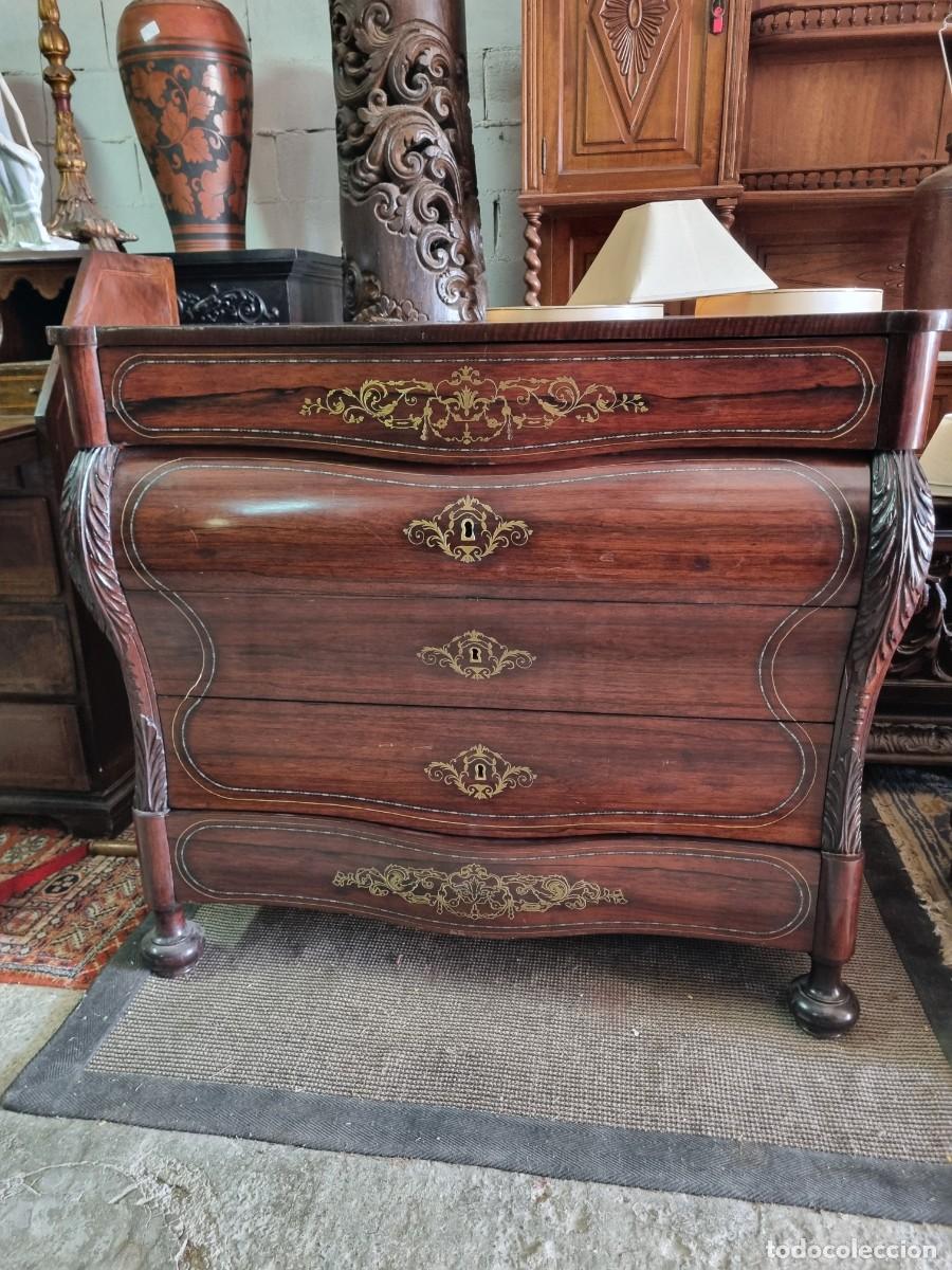Antig&uuml;edades: C&oacute;moda de estilo isabelino - Foto 1
