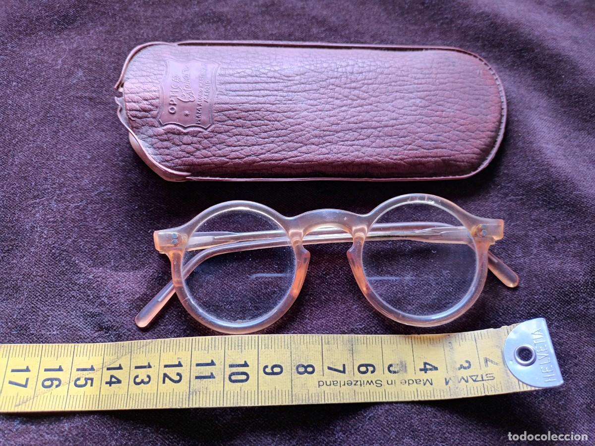 Antig&uuml;edades: ANTIGUAS GAFAS DE PASTA CON FUNDA DE PL&Aacute;STICO - Foto 2