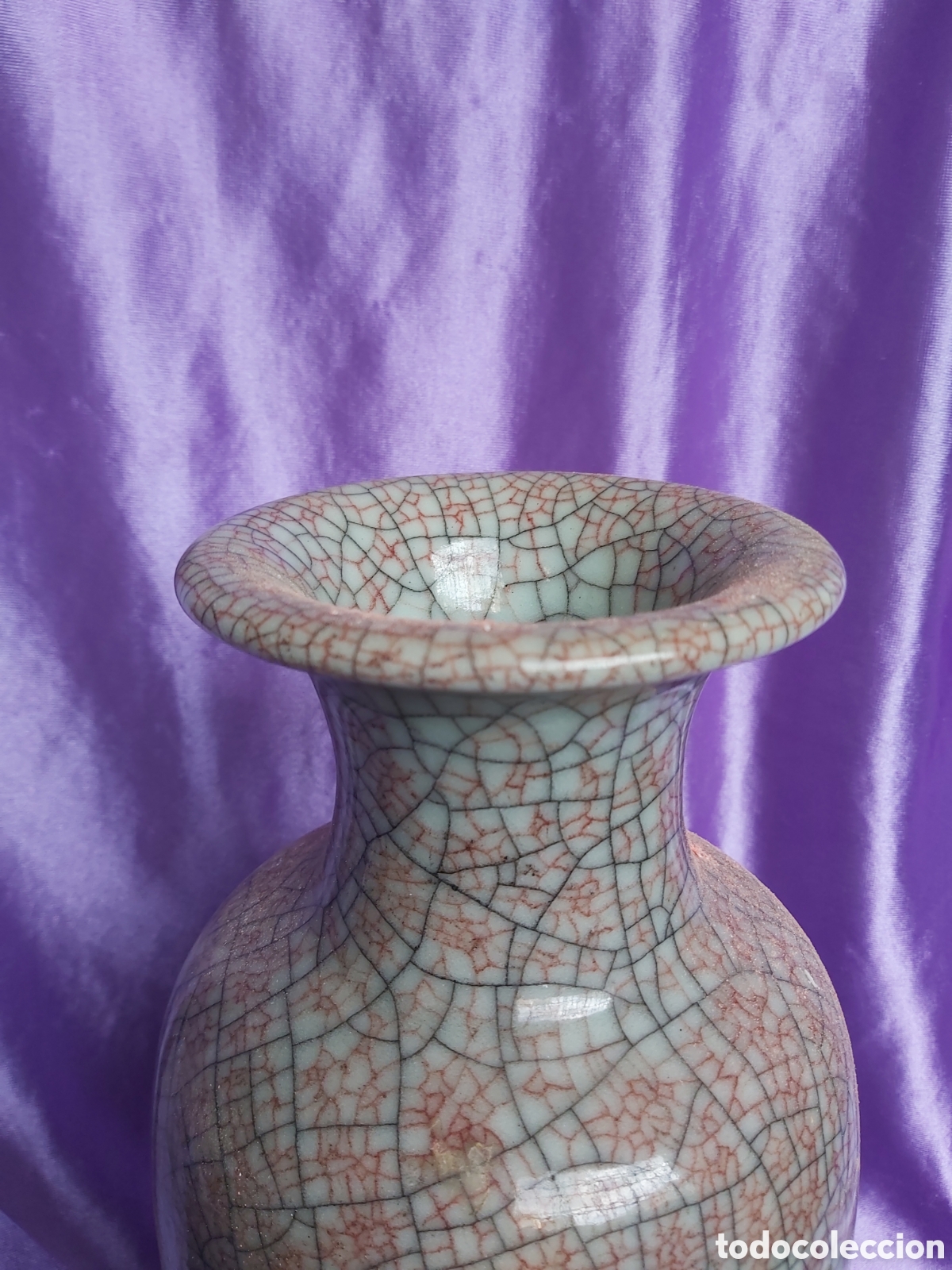 Antig&uuml;edades: JARRON DE CERAMICA ESMALTADO - Foto 3