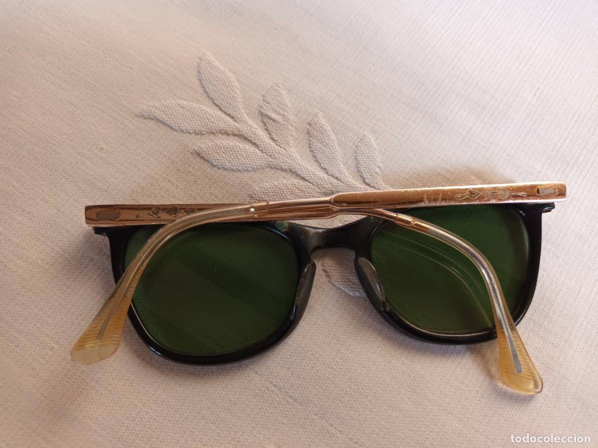 Antig&uuml;edades: GAFAS DE SOL DE PASTA Y CRISTAL CON FUNDA MARCA PUNCH - Foto 2