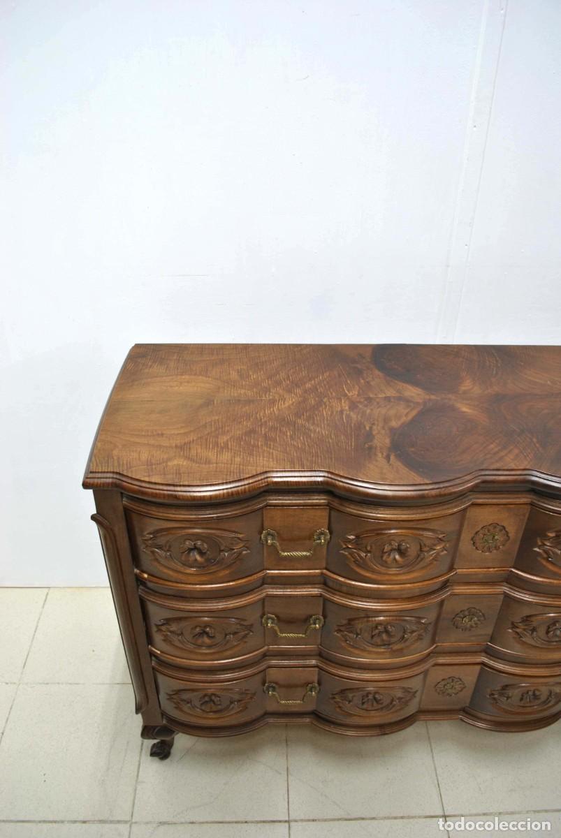 Antig&uuml;edades: C&Oacute;MODA ANTIGUA MADERA ESTILO LUIS XV - Foto 6