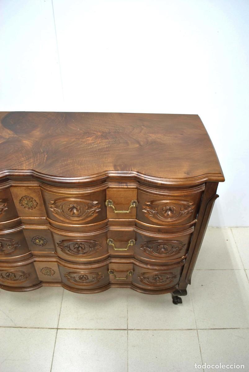 Antig&uuml;edades: C&Oacute;MODA ANTIGUA MADERA ESTILO LUIS XV - Foto 7