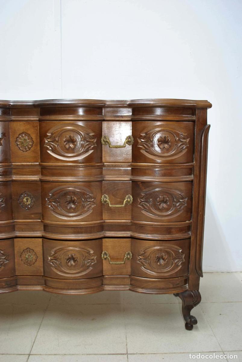 Antig&uuml;edades: C&Oacute;MODA ANTIGUA MADERA ESTILO LUIS XV - Foto 8