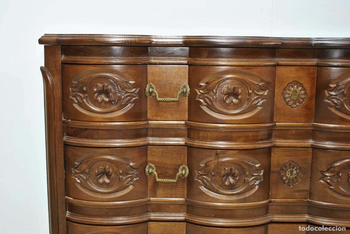 Antig&uuml;edades: C&Oacute;MODA ANTIGUA MADERA ESTILO LUIS XV - Foto 9