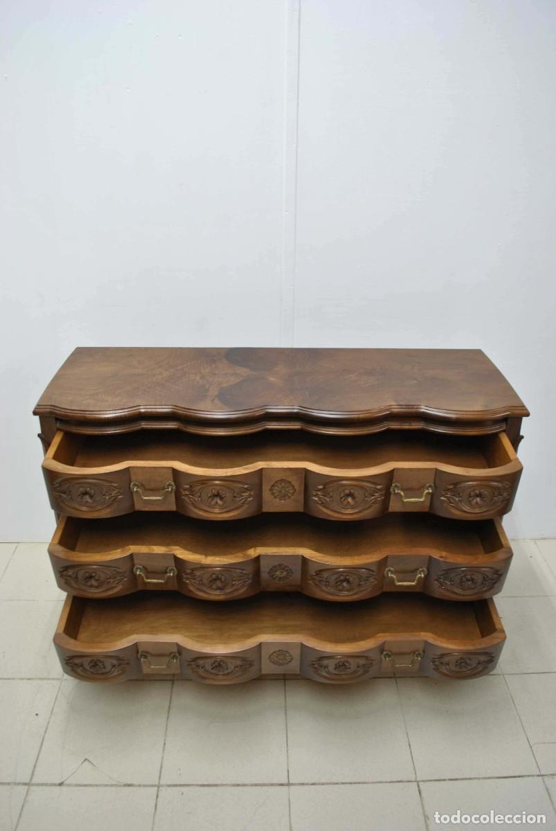 Antig&uuml;edades: C&Oacute;MODA ANTIGUA MADERA ESTILO LUIS XV - Foto 10