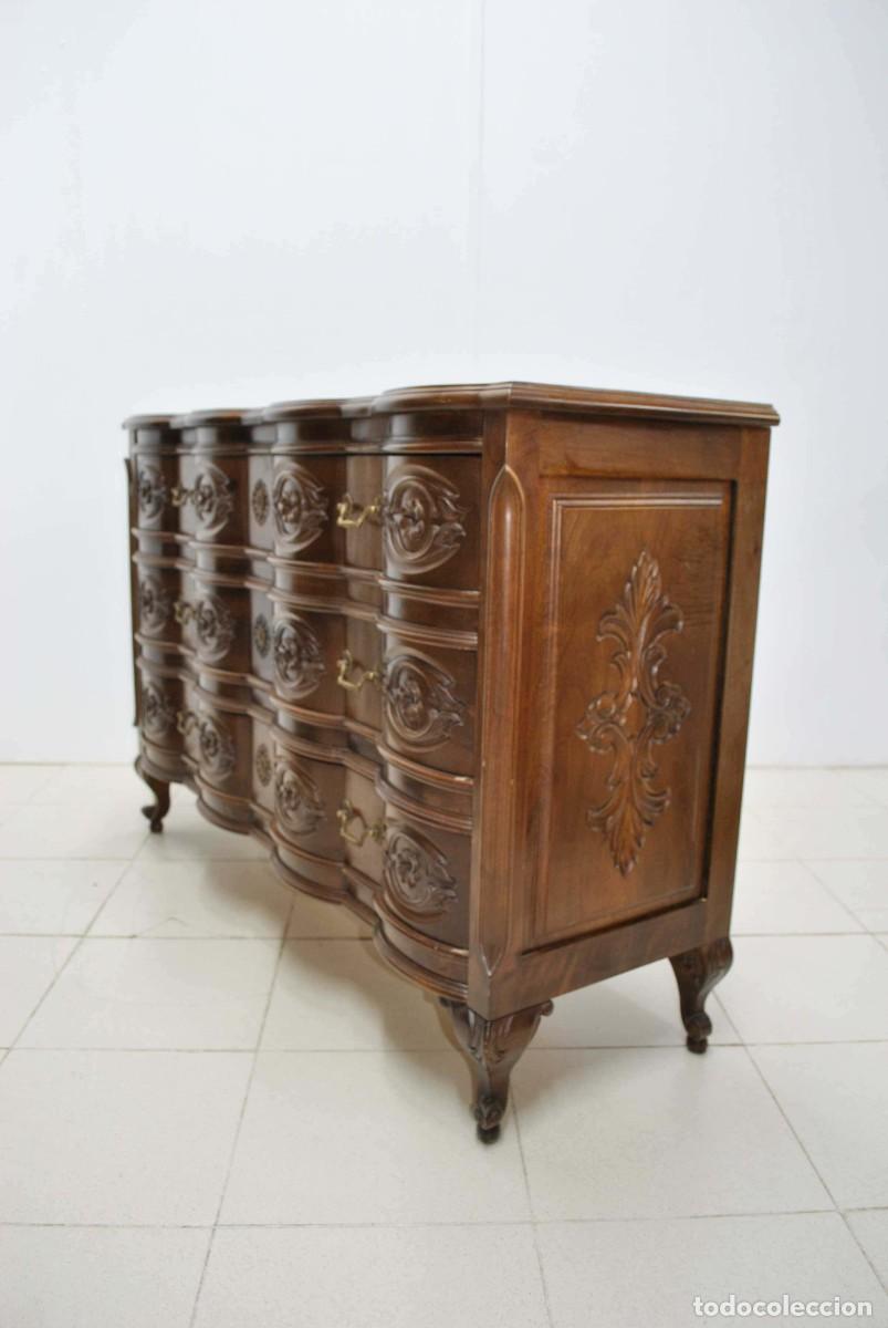 Antig&uuml;edades: C&Oacute;MODA ANTIGUA MADERA ESTILO LUIS XV - Foto 11