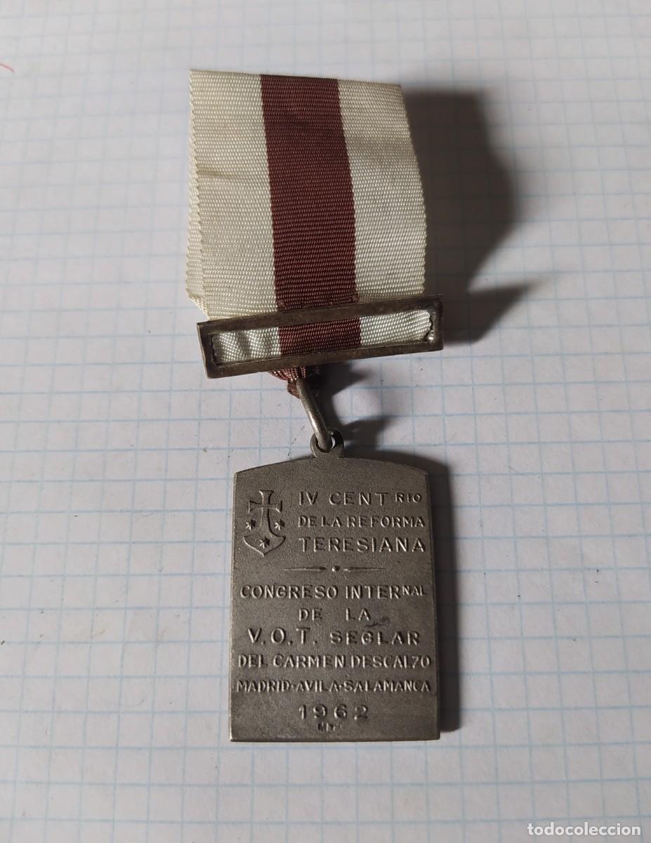 Antig&uuml;edades: Medalla religiosa, plateada - Foto 2