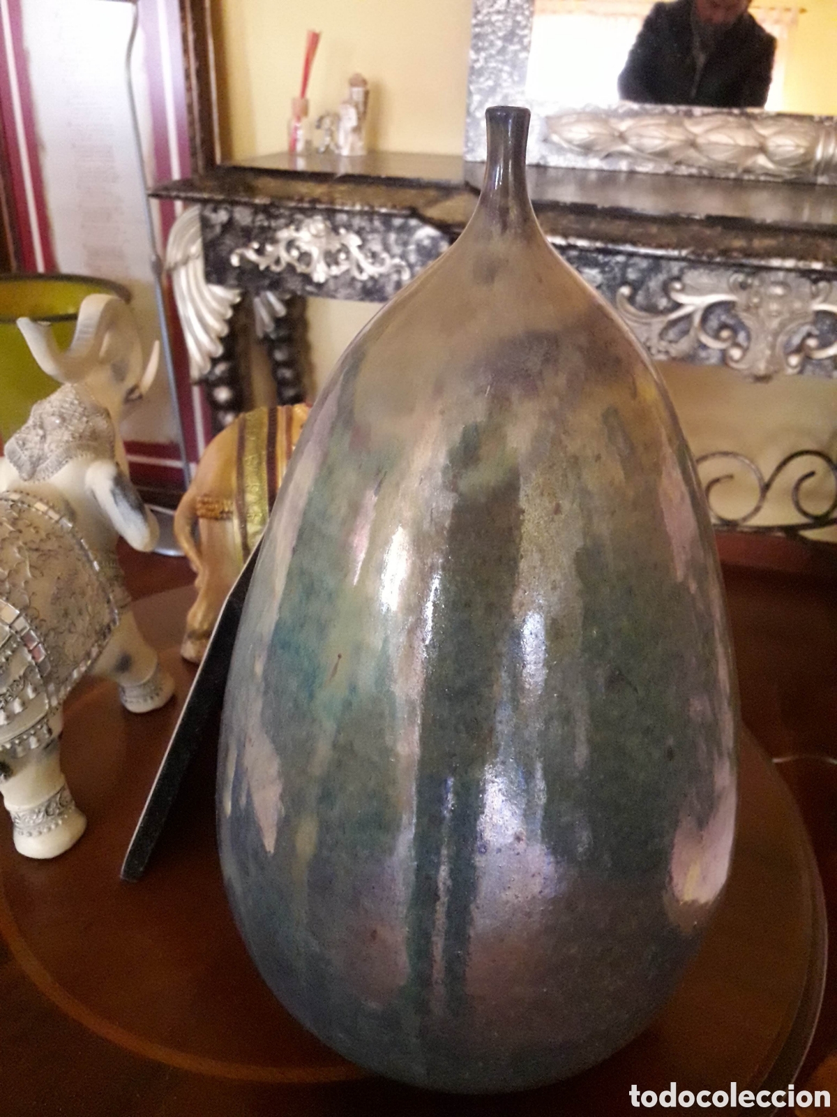 Antig&uuml;edades: 2 PIEZAS DE CERAMICA CON UN ESMALTE - Foto 2