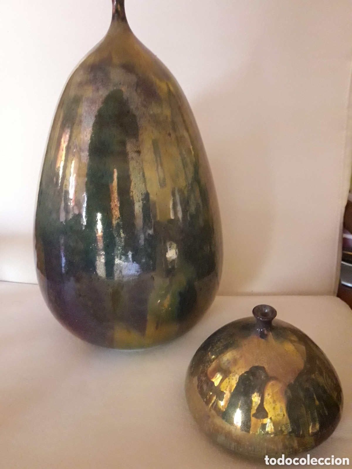 Antig&uuml;edades: 2 PIEZAS DE CERAMICA CON UN ESMALTE - Foto 5